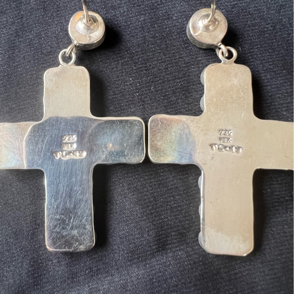 Gorgeous Mexican silver earrings - Picture 3 of 3
